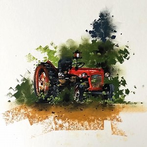 132K views · 2.1K reactions | Oil pastel drawing on watercolour paper | Morning Drizzle | Facebook