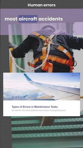 UK CAA Part 145 Safety (SMS) & Human Factor Training - a short video by Sofema