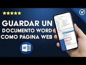 ¿Cómo guardar un documento WORD como una PÁGINA WEB? - Extensiones HTML