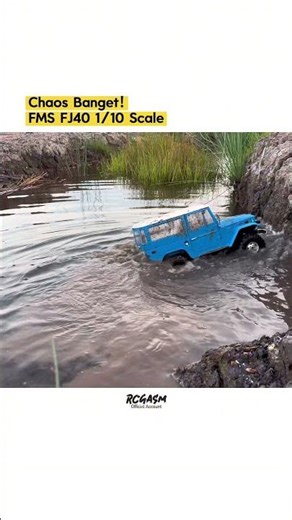 FJ40 Fail Climb |1/10 Scale FMS FJ40 land Cruiser RC Car #rccar #offroad #fj40 #landcruiser #shorts