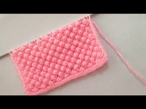 Raspberry Knitting Stitch pattern For Sweater/Blanket/Scarf