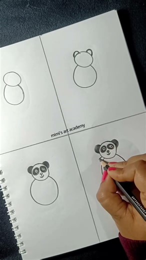 panda drawing tutorial step by step #panda #pandas #pandalove #pandavas #artist