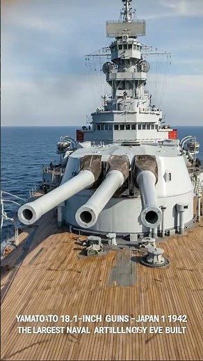 Yamato’s 18 1 Inch Guns — The Largest Naval Artillery in History WW2 Visual Archive