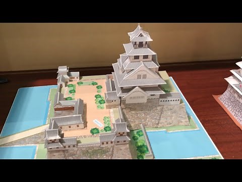 Paper Craft Japanese Castle ペーパークラフト 日本のお城 DIY
