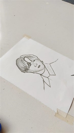 BTS Realistic Drawing #drawing #shorts #youtubeshorts ‪@nanditabar-i9s‬