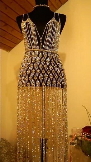 5 macrame rhinestone dresses💎what's your favorite? Makramee Kleider 💎макраме платья из страз Vestido