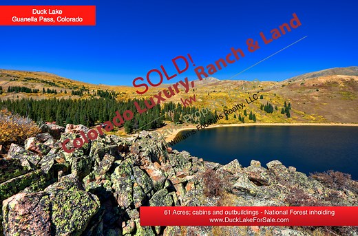Duck Lake - Guanella Pass Colorado - Colorado Ranch and Land