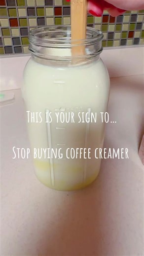 THE BEST HOMEMADE COFFEE CREAMER!! Easy at home recipe that is cheap & even my hubby approves (he’s picky!!) -1-2 cans sweetened condensed milk -Heavy splash of vanilla extract -good sprinkle of salt -milk of choice (fill rest of jar) Mix together and enjoy!! This is such an easy recipe that is a great base for any added flavors you may want! (Yes, sweetened condensed milk is a little high in sugar but is diluted with the more milk you use. Store bought creamers contain preservatives, inflammato