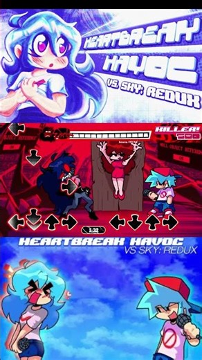 A SKY FICOU TÃO BRAVA Q VIROU UM BODE KK #shorts #fnf #fnfmod #vssky