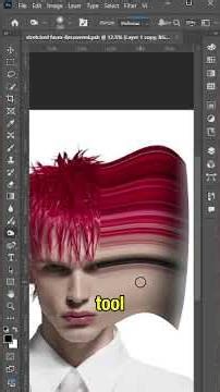 How to make abstract stretched face designs 👁 Follow for more ❗️