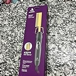 Andis 38335 Professional Heat Ceramic Press Comb for Hair, Straightener - 450F High Heat with Dual Voltage - 20 Adjustable Heat-Settings, 30 Min Auto Shut-Off, Gold, Ceramic Gold