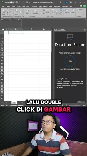 Transfer Data dari Screenshot ke Excel #excel #exceltips #exceltricks #tutorial #belajarexcel