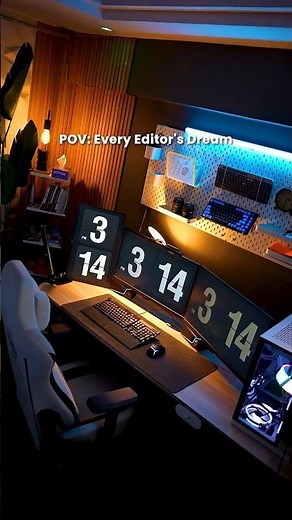 POV: Every Video Editor’s Dream Desk Setup 😍