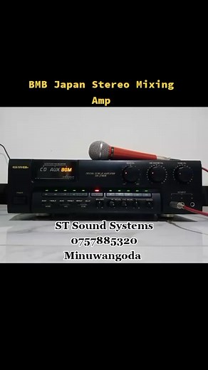 6.8K views · 40 reactions | BMB Japan Stereo Mixing Amp # #amplifier #speakers #minuwangoda ST Sound Systems #stereoamp #mics | ST Sound Systems | Facebook