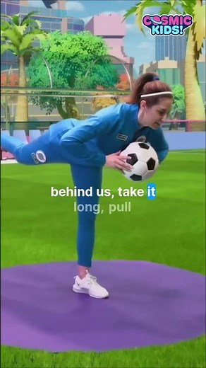 Flying T Balance Challenge ⚽ | Soccer Balance Skills for Kids #Shorts