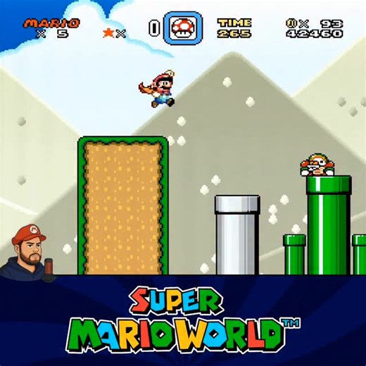 Diego Espindola on Instagram: "Super Mario World (SNES) Tubular 3 #SuperMarioWorld #SuperNintendo #snes"