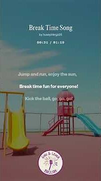 Break Time Song (Shorts) 🎶 #EnglishShorts #KidsEnglish