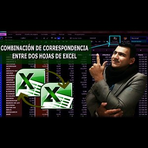 Como realizar combinación de correspondencia entre dos hojas de Excel