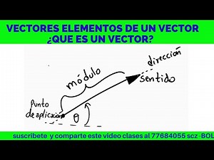 VECTORES ¿QUE ES UN VECTOR? REPRESENTACIÓN Y ELEMENTOS DE UN VECTOR