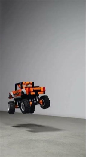 LEGO Durability Test: Off-Road Truck Drop!