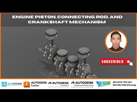 Engine Piston, Connecting Rod And Crankshaft Mechanism