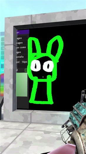 DRAWNING HORROR SPRUNKI GREEN AND SMILING CRITTER SPRUNKI GREEN Garry's mod Gmod