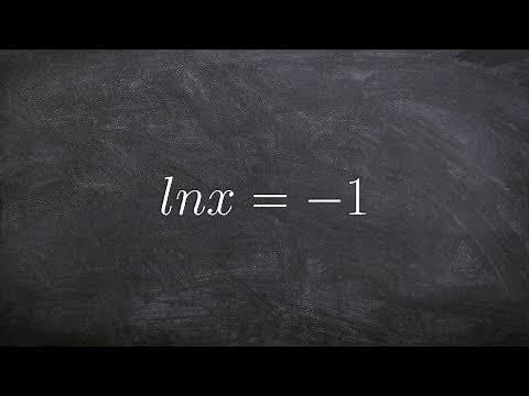 Solving a natural logarithm for the given problem