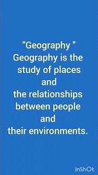 What is geography