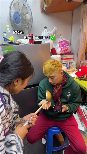 We are Buddhist 😁🙏 @Yodin Gurung/ Bikram #mithonepalistreetfood #growingup #buddhist #viralvideo #fyp