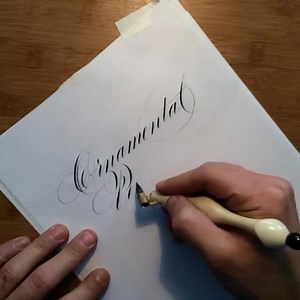 6.9K views · 274 reactions | "Ornamental Penmanship" #calligraphy #type #typographyinspired #lettering #script #goodtype | Jake Weidmann | Facebook
