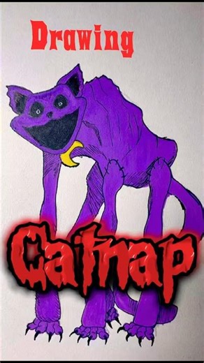 Drawing CatNap from Poppy Playtime! #catnap #drawing #poppyplaytime