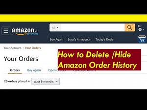 How To Delete / Hide Amazon Order History? [TRICKS]