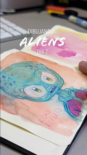 How to Draw an Alien from a Blob 👽 | Drawing Diary #2