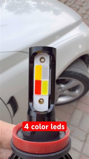 Four color led fog lights ✅ #modifier #carlights #leds #foglights #4colorlightsled