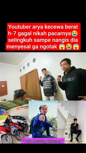 Youtuber Arya was very disappointed when his girlfriend failed to marry him 7 days before he chea...