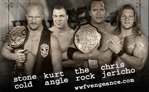 Vengeance 2001.12.09 Chris Jericho vs. The Rock/Steve Austin