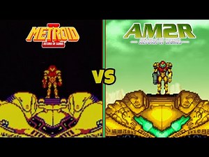 Metroid 2 vs AM2R | Fan Remake Comparisons By ‪@DoctorM64‬