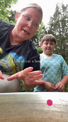 How do you eat a honeysuckle? #honeysuckles #springtime | honeysuckles