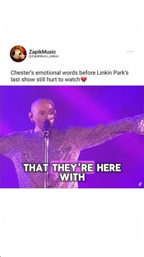 Chester’s Last Concert Speech #shorts
