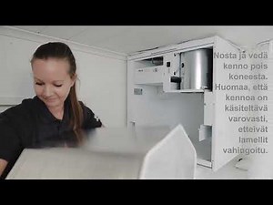 Vallox ilmanvaihtokoneen kennon pesu | lämmöntalteenottokennon huolto