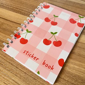 Cherry Sticker Album: 5x7 Reusable Sticker Book (80 Pages) - Etsy