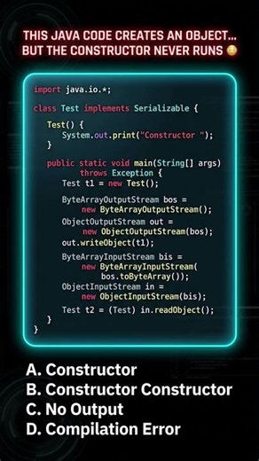 Java Creates an Object Without Calling the Constructor 😳