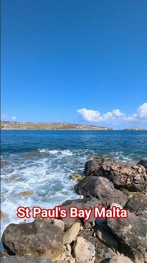 Waves and beauty of St Paul's Bay Malta