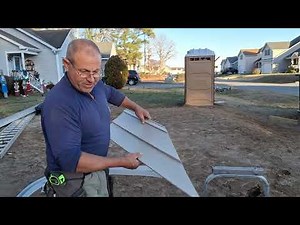 Cutting vinyl siding angles, by hand