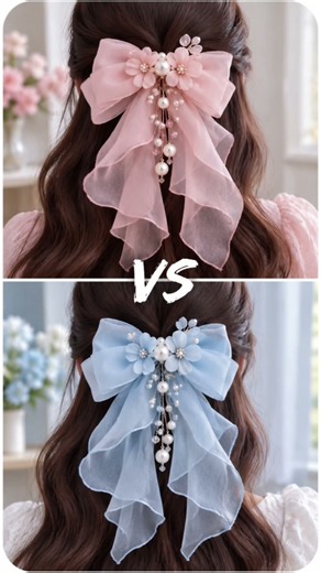 Blush Pink 🩷 Vs Baby Blue which look best 😍#colors