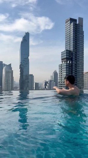 Amara Bangkok is one of the few hotels in Bangkok with a Mahanakhon Tower view. #Travel #Bangkok #AmaraBangkok ##Thailand