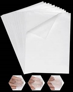PLANTIONAL Light Weight Fusible Bonding Web: 20 Sheets (8" x 12") Fusible Webbing for Fabric Applique DIY Crafts Supplies