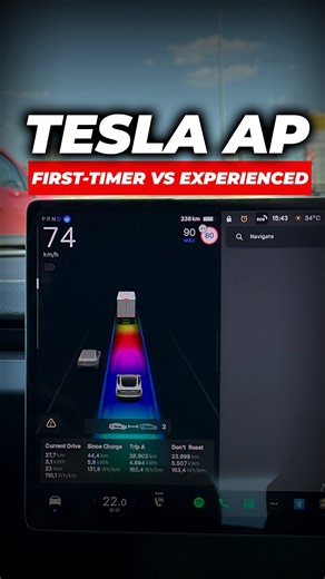 How it feels to use Tesla’s Autopilot for the first time vs after one year. #tesla #teslamotors #autopilot | Enhance Automotive