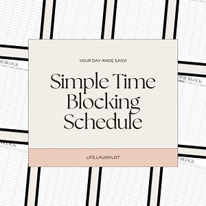 Time Block Scheduling Template - Etsy