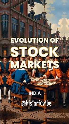 Evolution of stock markets #didyouknow #history #historicalmyths #facts #historyfacts